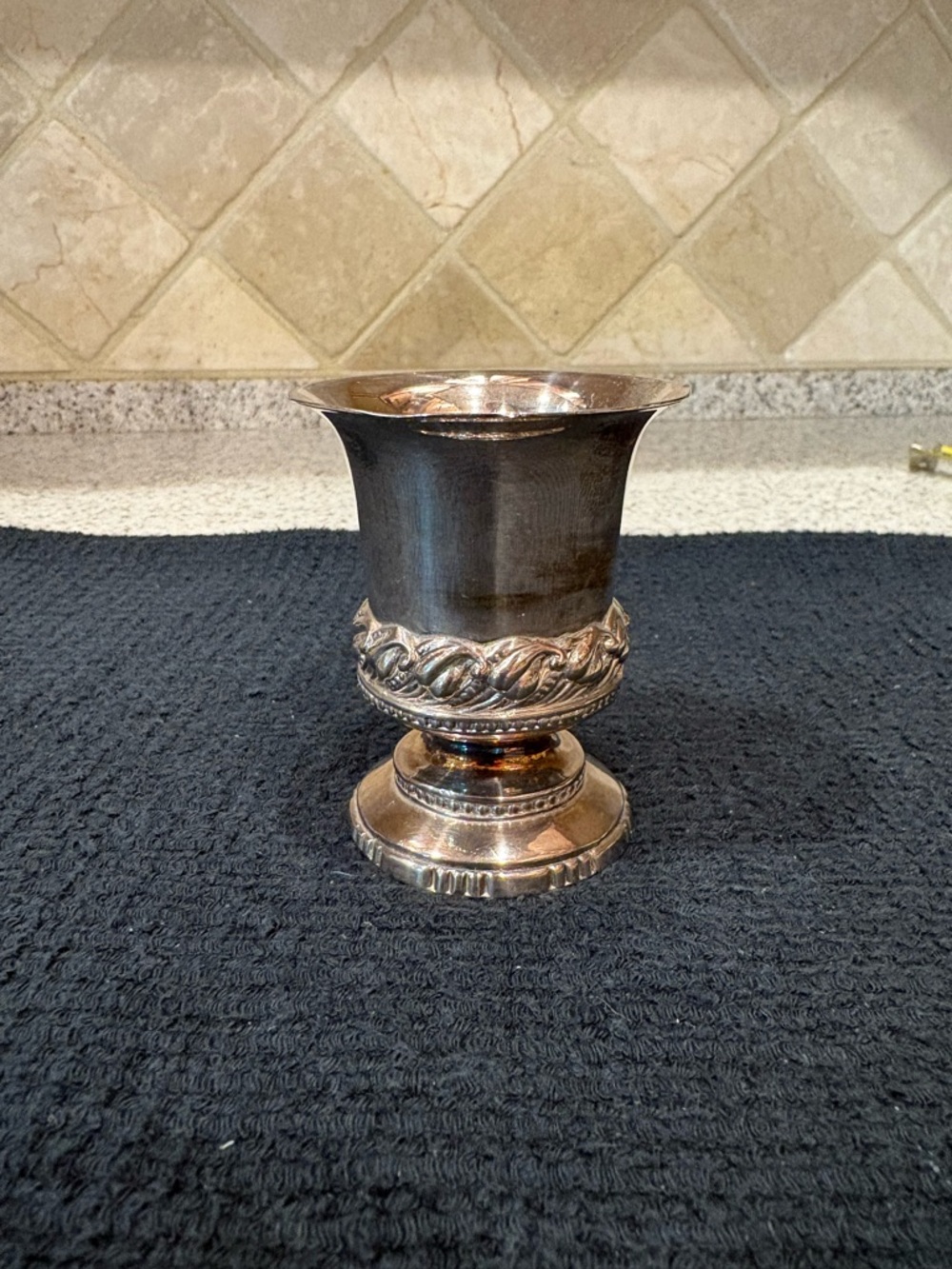 Vintage Ronson Waldorf Silver Plate Cigarette Holder, Vase Or Candle Holder